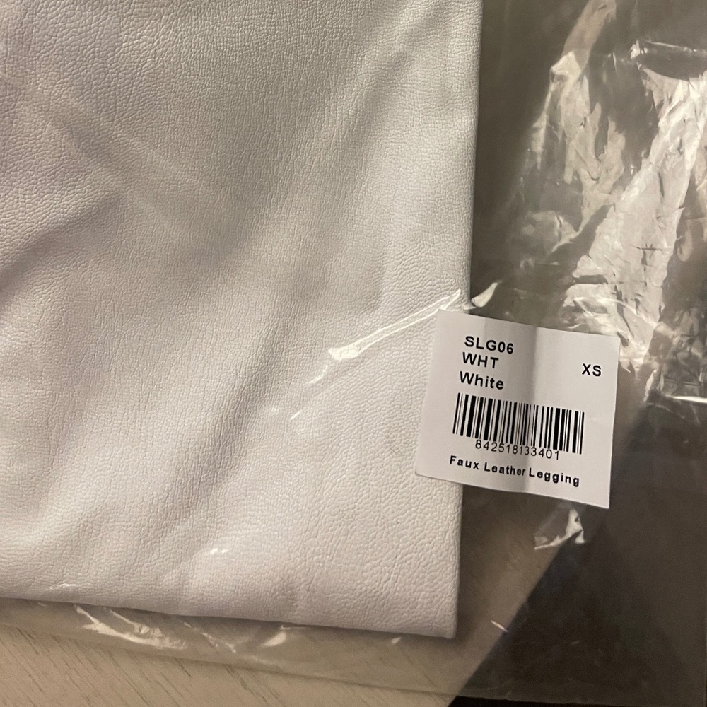 Commando Faux Leather Leggings White XS
